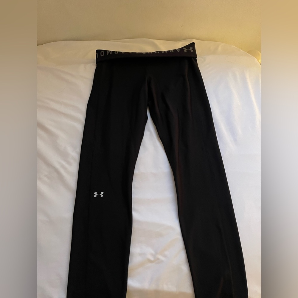 Under armour leggings with fold over label